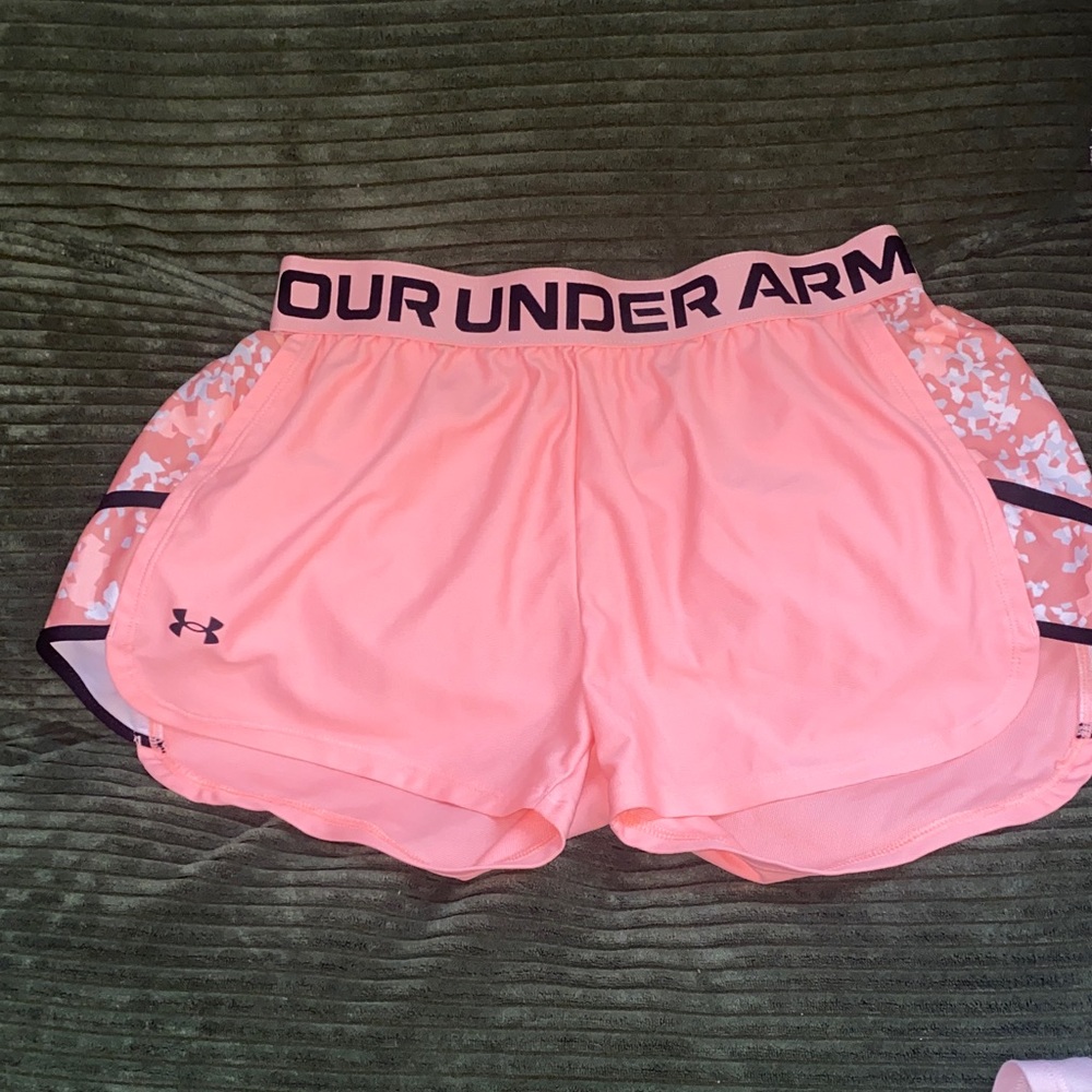 Under Armour Coral Pink Performance Running Shorts